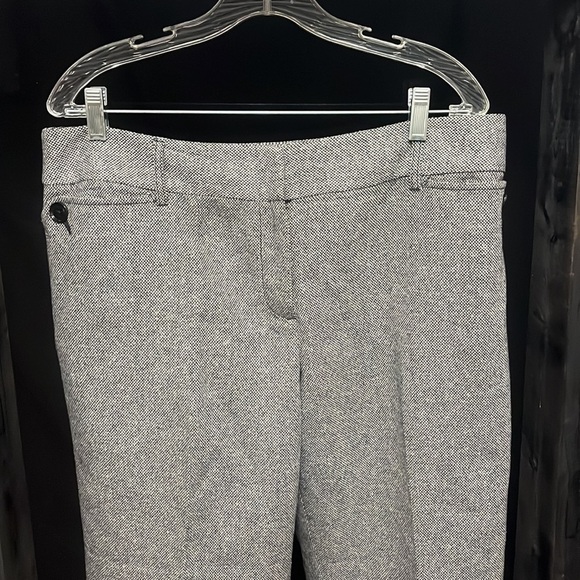 LOFT- cropped and cuffed wool dress pants - Picture 2 of 9